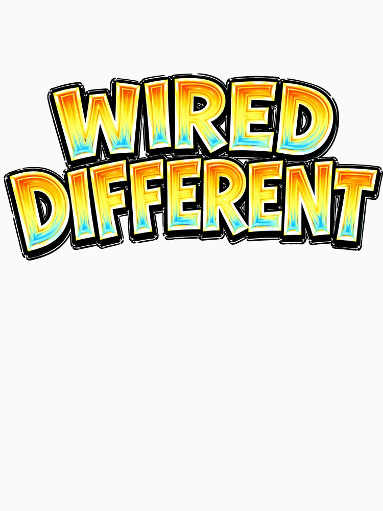 WIRED DIFFERENT – hand drawn childlike typography by Mac Sketches