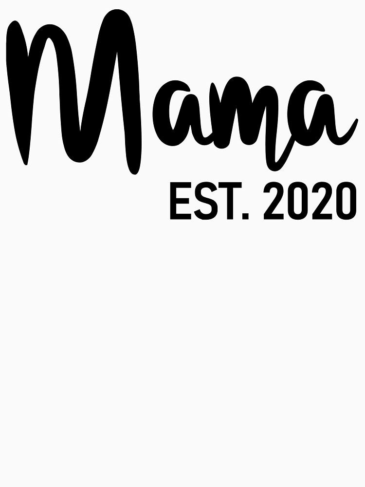 Mama Est 2020 - Pregnancy Announcement Gift Ideas for New Mom and Mommy To Be by ASClothDesign