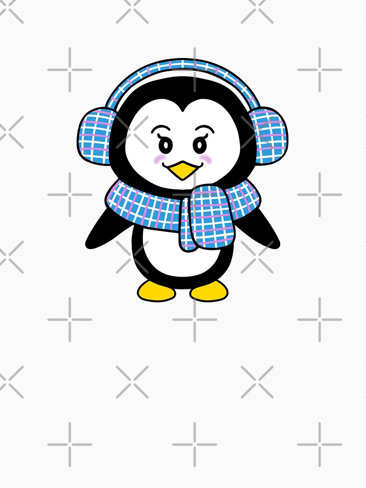 Cute Christmas Penguin by Sartoris Art