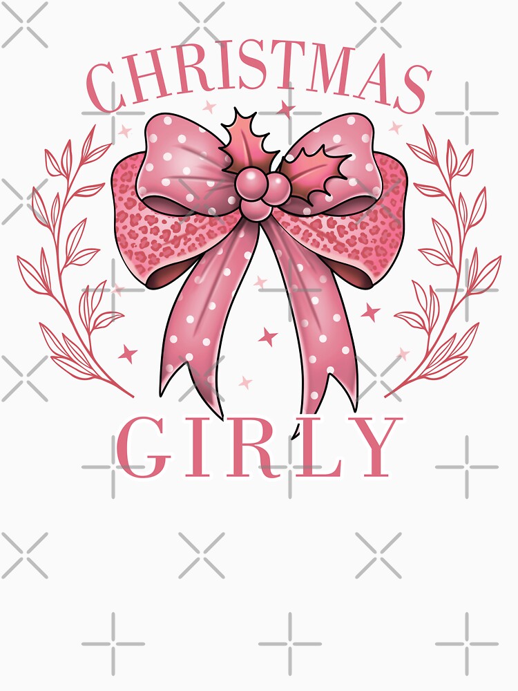 Girly Pink Christmas Bow Aesthetic by HasHs
