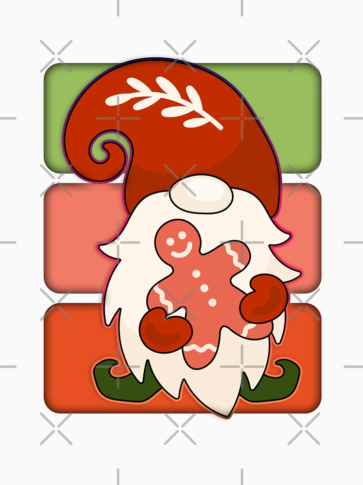 Christmas Gnome Holding A Gingerbread man by franktact