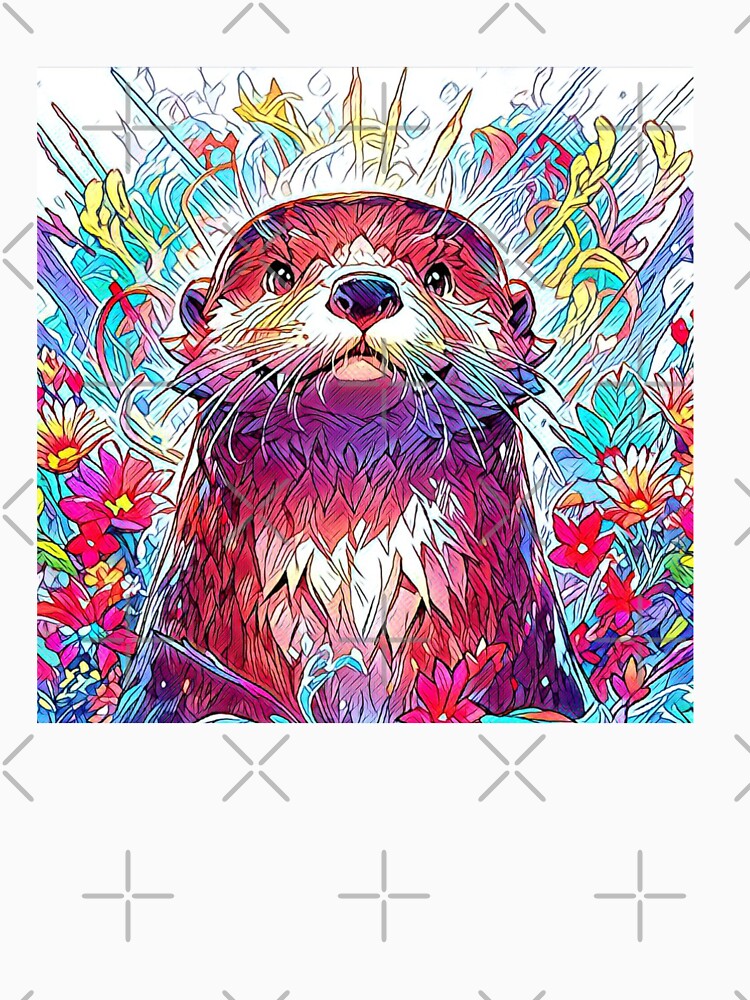 Abstract Otter Art by TheAnimalZ00