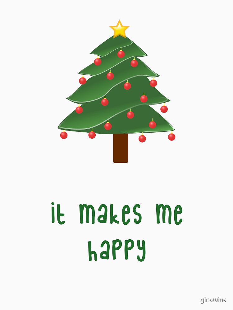 it makes me happy-Xmas Tree by ginswins