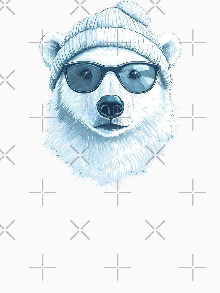 polar bear with glasses by DerSenat
