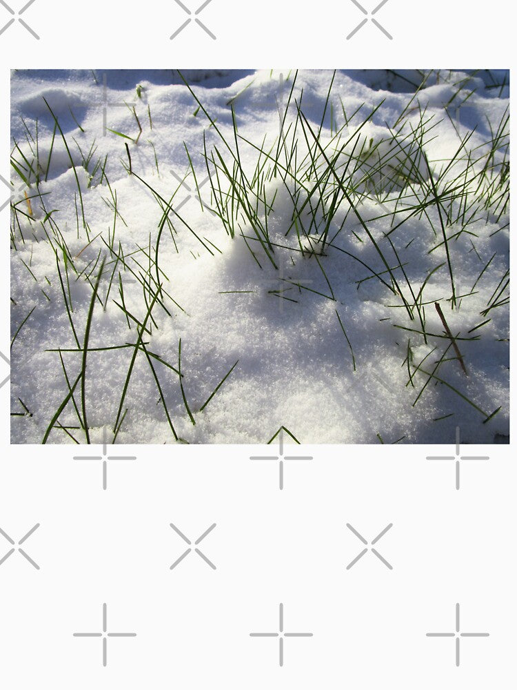 Winter nature photography | Winter snow with grass by lausn