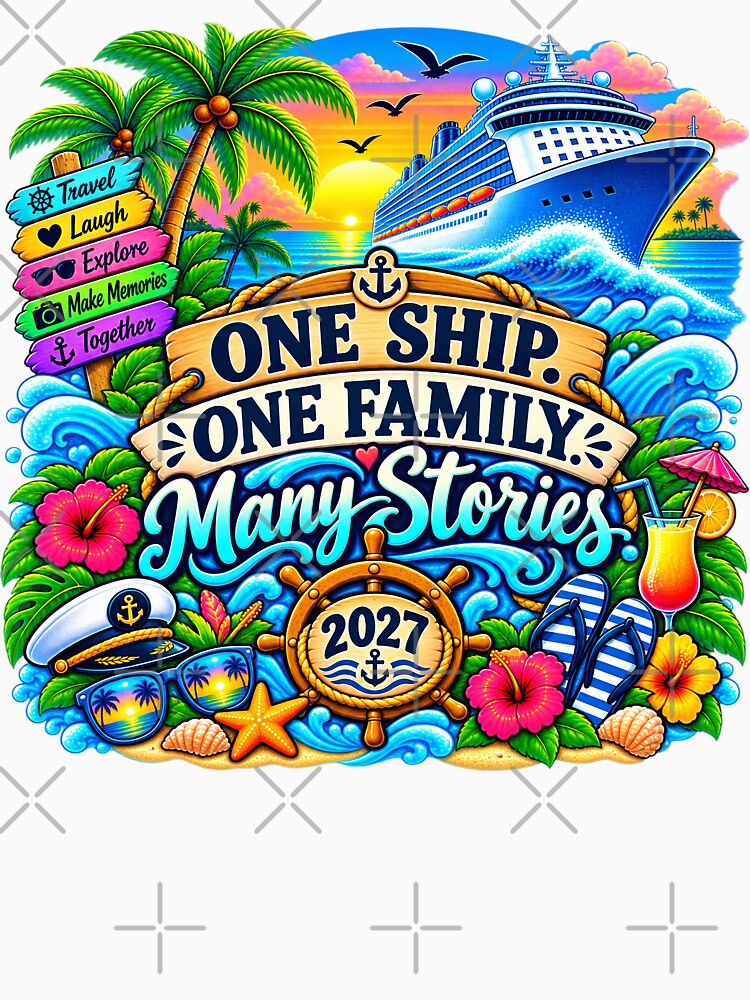 TRAVEL COLLECTION - FAMILY CRUISE - ONE SHIP. ONE FAMILY. MANY STORIES. • 2027 by WheelieGdArt