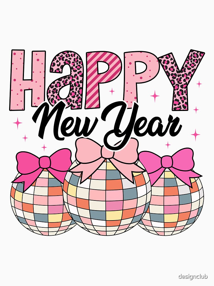 Happy New Year Disco Ball Celebration by designclub