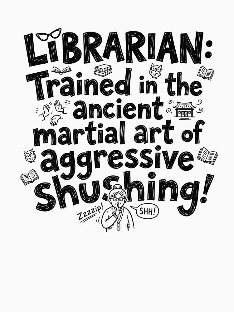 Librarian: Trained in the ancient martial art of aggressive shushing. by jrzvibe