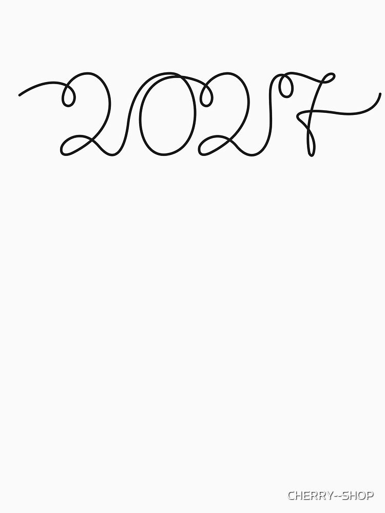 2027 year one line art by CHERRY--SHOP