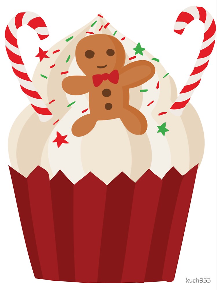Christmas cupcake with cake by kuch955