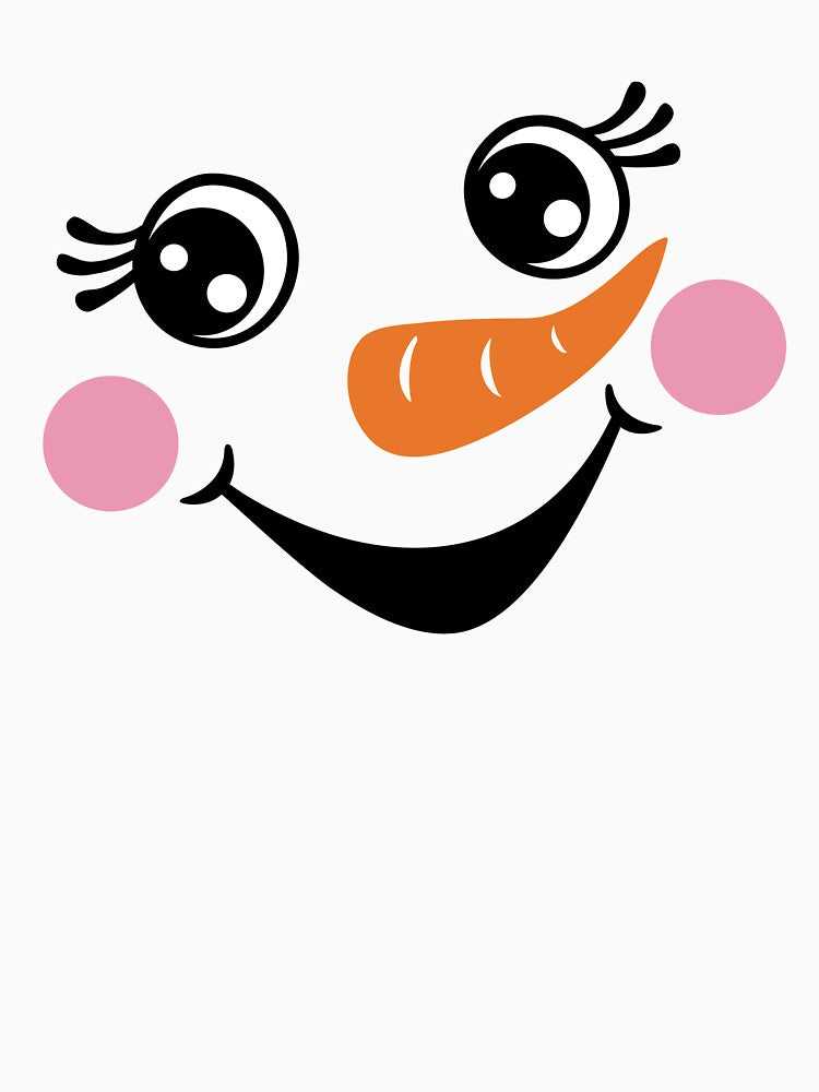 Cute Christmas Snowman Face Costume by The Masked Designer