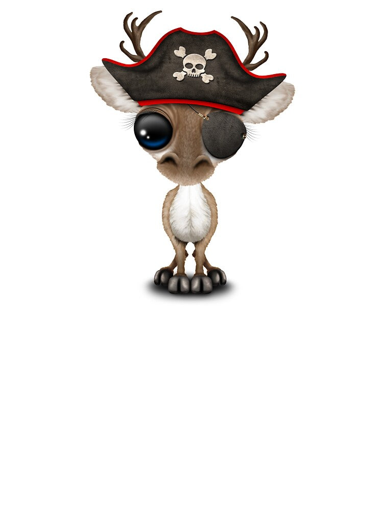 Cute Baby Reindeer Pirate by JeffBartels