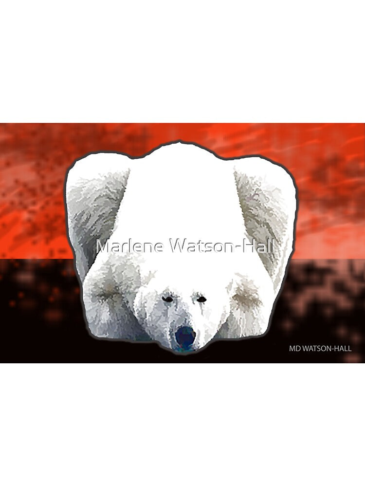 Polar Bear - Orange by Marlene Watson-Hall