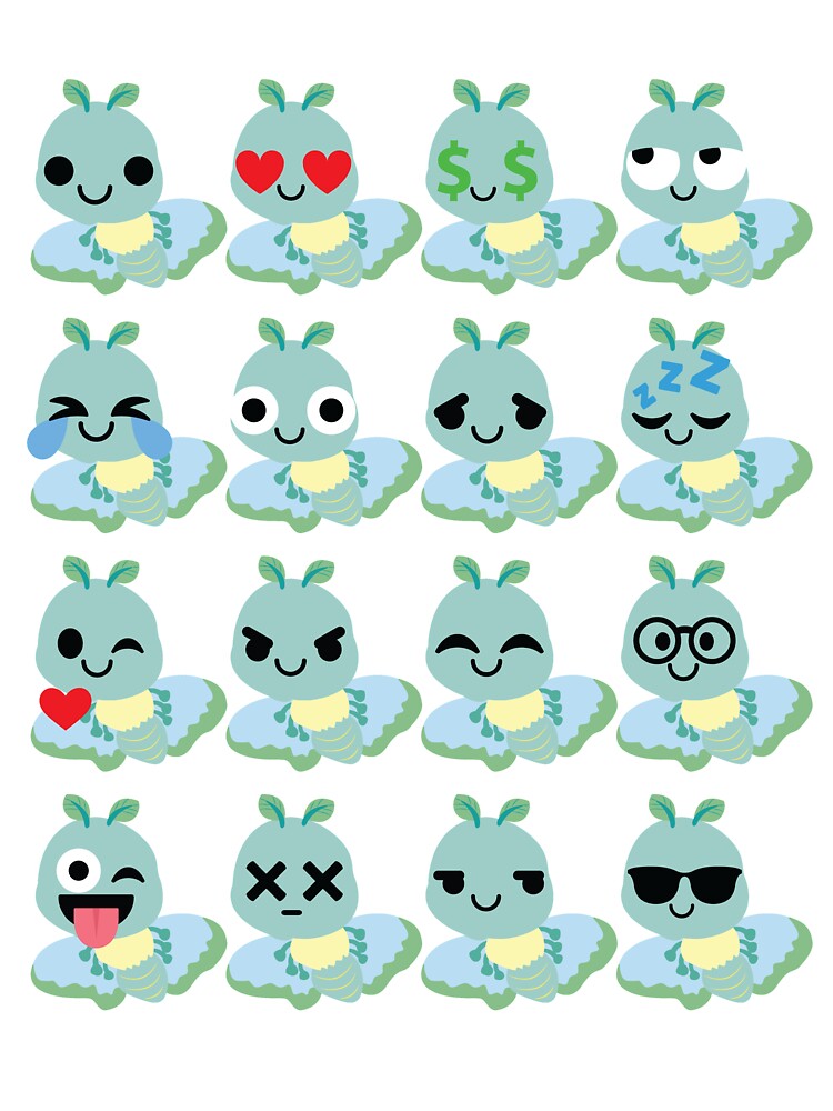 Luna Moth Emoji by HippoEmo