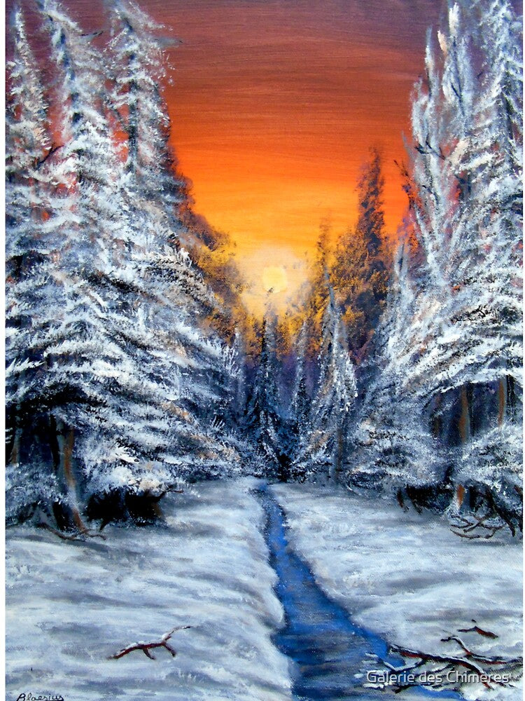 Winter Sunset by Galerie des Chimères