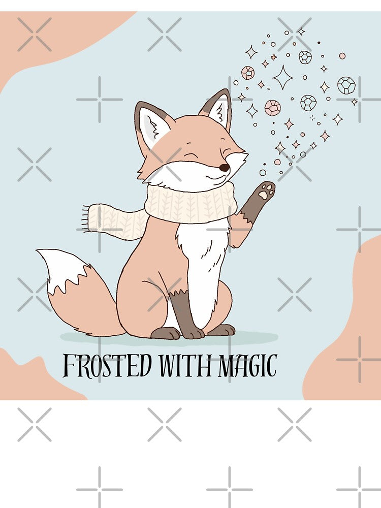 Winter Fox Magic – Frosted Aesthetic Illustration by Rexyy Studio