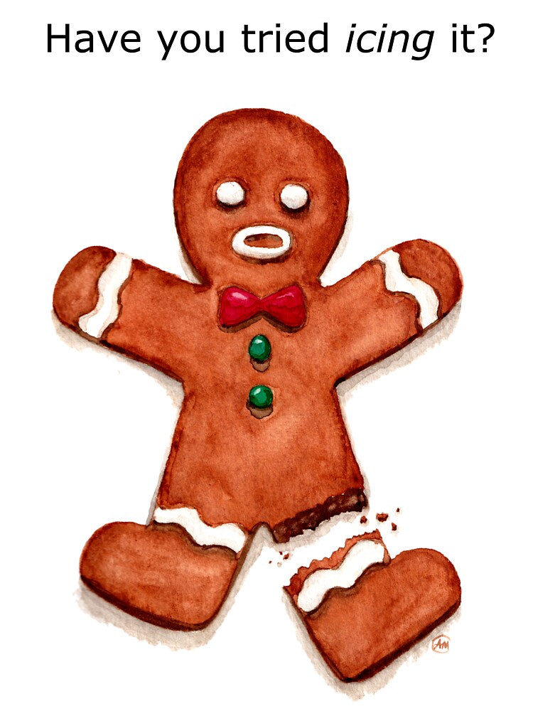 Have You Tried Icing It? Broken Gingerbread Man by Anna-Michelle