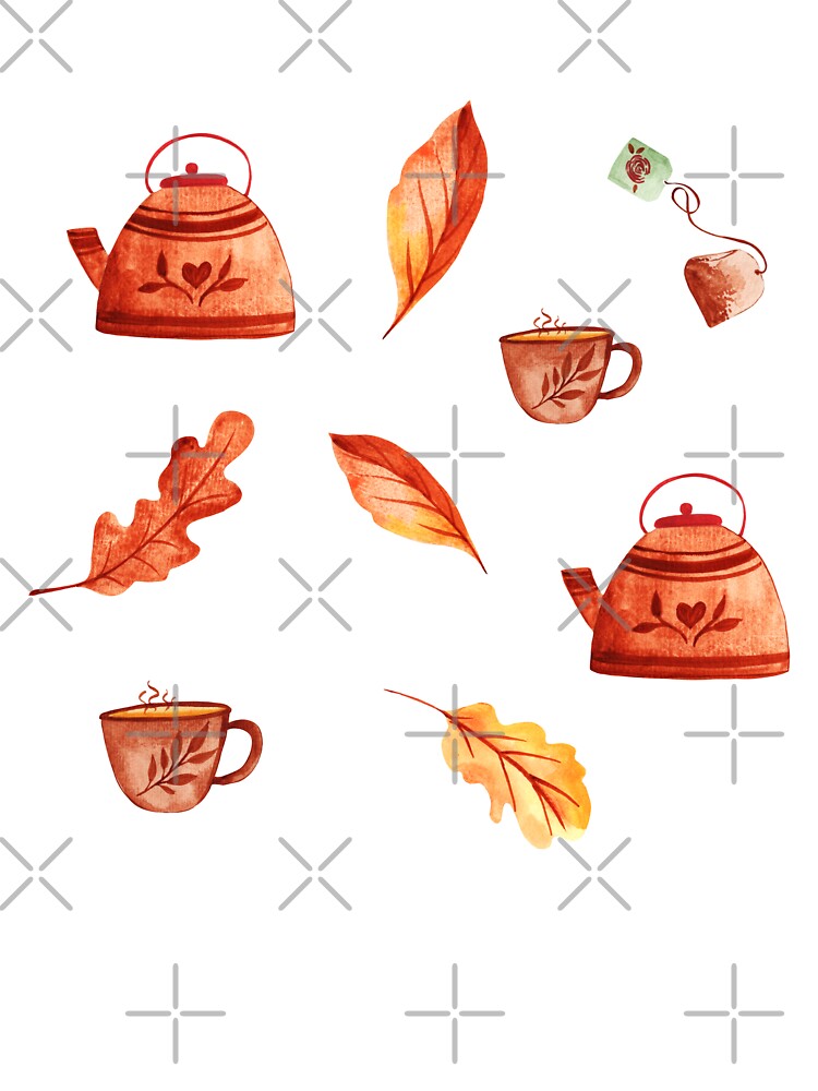 Fall hygge watercolor mini collection by pinkyfish1010