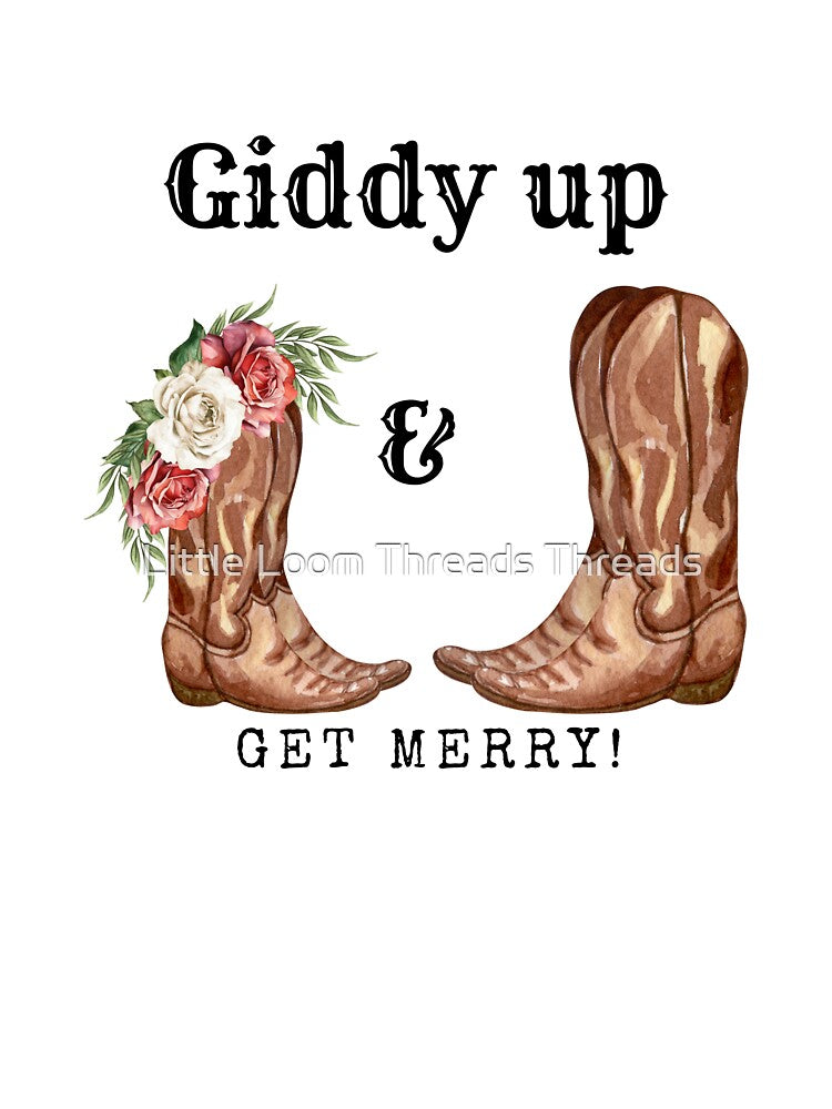 Giddy Up and Get Merry by Little Loom Threads Threads