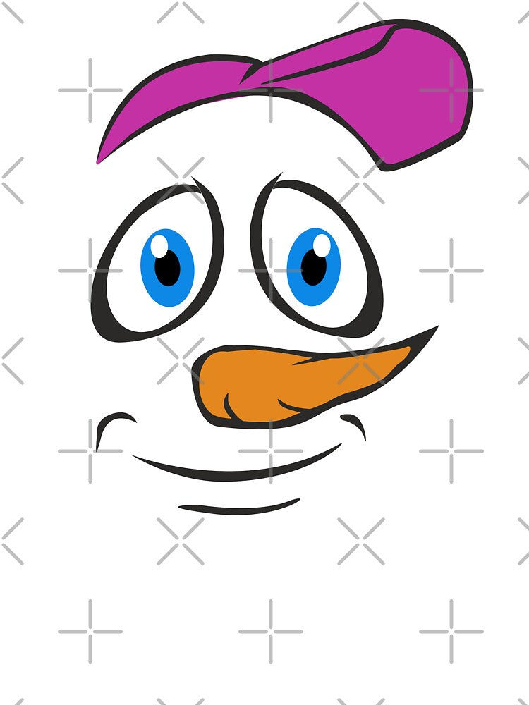 Cool Snowman Face - Christmas Snow Man Guy Meme by Digi Artworks Store
