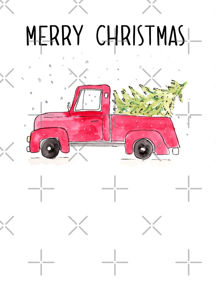 Red Christmas Truck by Harpley Design Studio