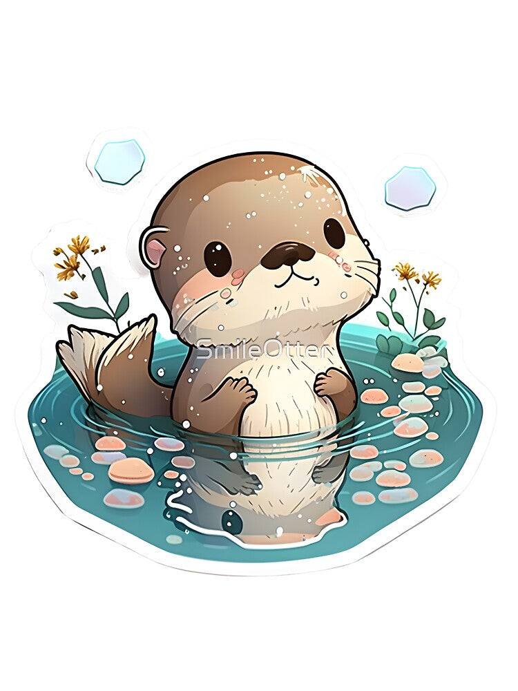 The Mini Otter playing with water by SmileOtter