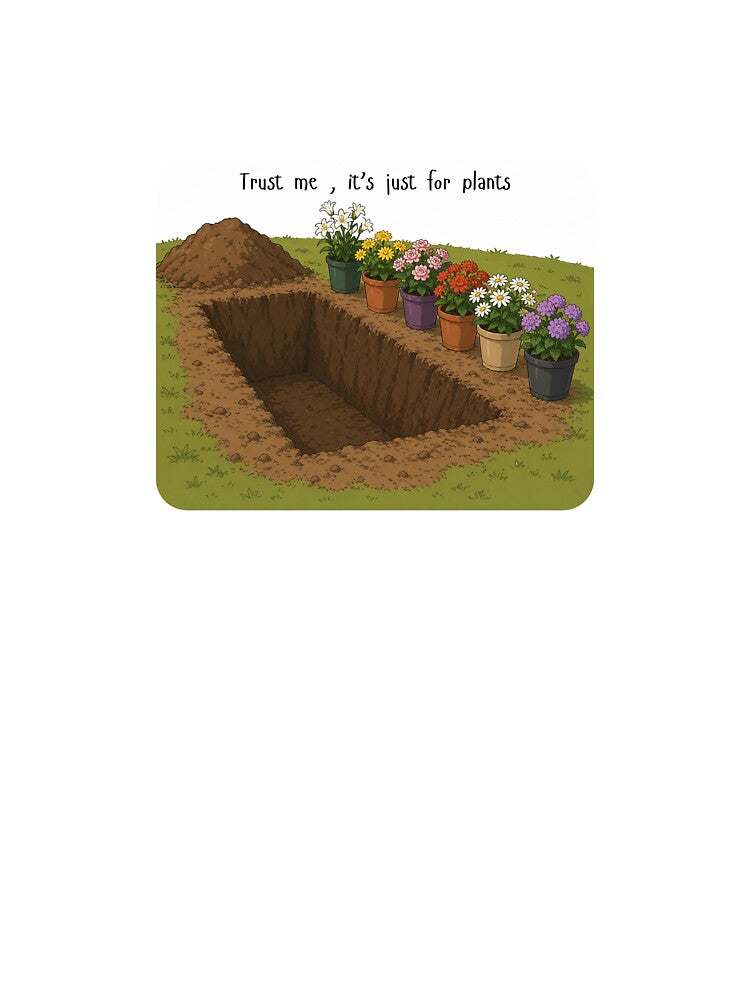 Trust Me, It's Just For My Plants - Dark Humour Gardening Design by MayH22
