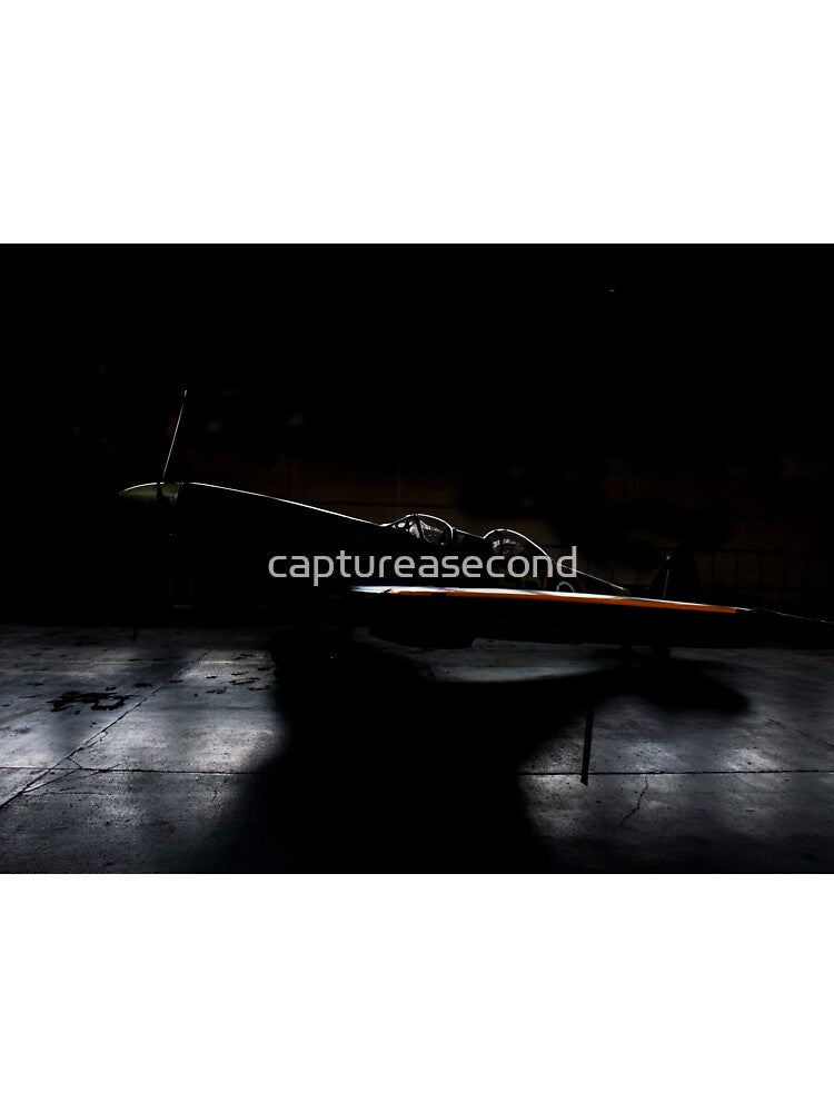 RAF Spitfire in the Hangar by captureasecond