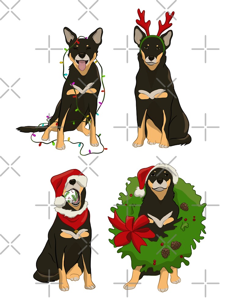 Christmas Dog by Raquel Fabi