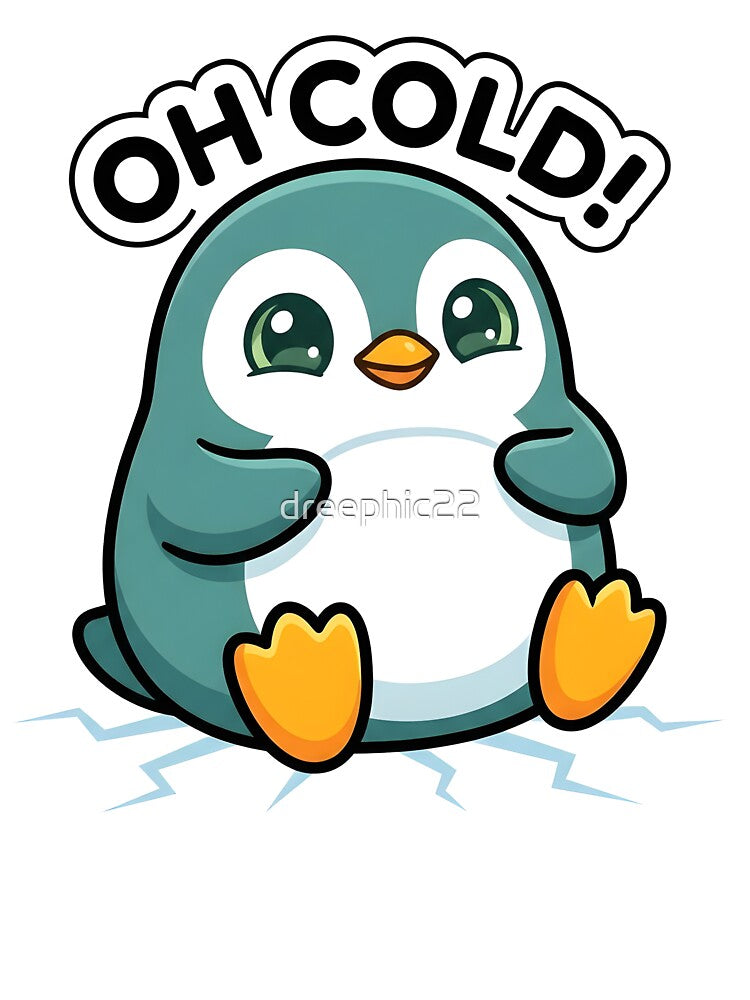 Cute Chilly Penguin Cartoon by dreephic22