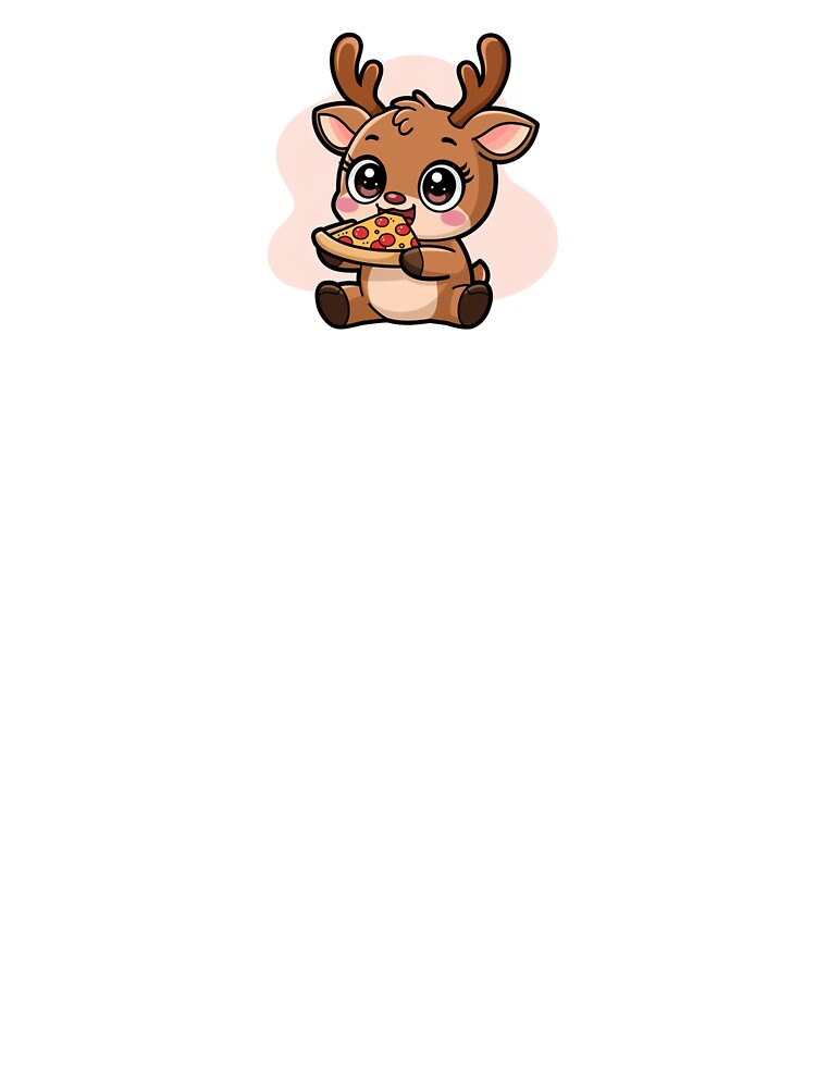 reindeer eating pizza by Eternalski