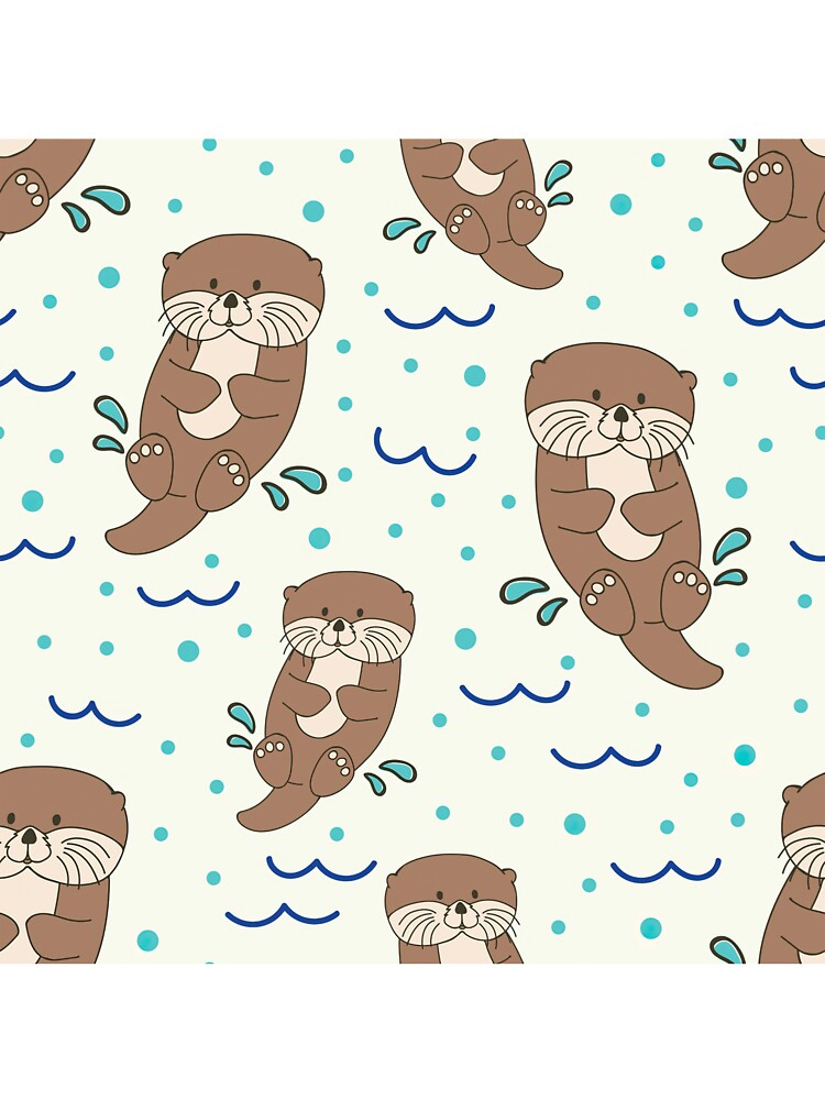 Otters Splashing Seamless by HauckClothing