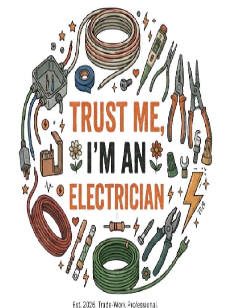 Trust Me I'm An Electrician Funny Electrical Worker Gift by ArtsyElegance4U ⭐⭐⭐⭐⭐