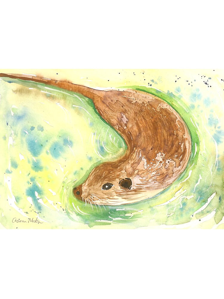Swimming Otter by Casimirasart