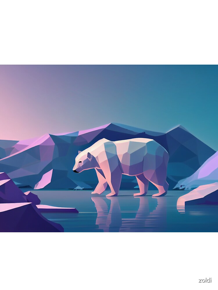 Polar Bear shape Outline by zoldi