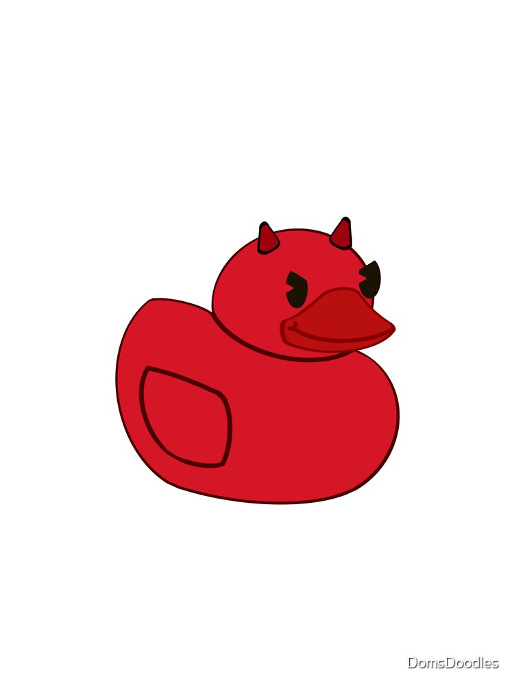 The Devil rubber duck by DomsDoodles