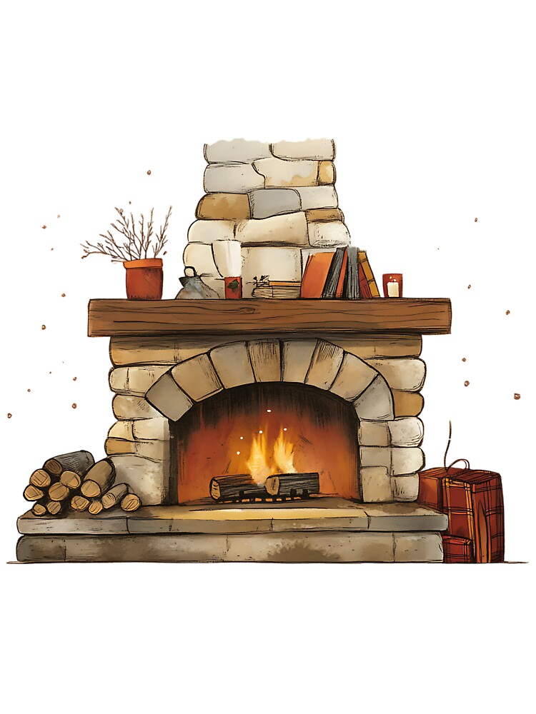 Winter Aesthetic - Winter Fireplace by bapupa