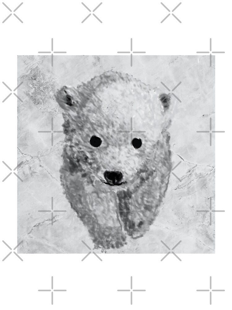 Cute polar bear cub | animal decor by NathBros