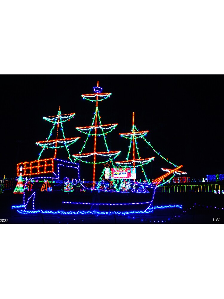 CHRISTmas Lights Boat by LisaWootenPhoto