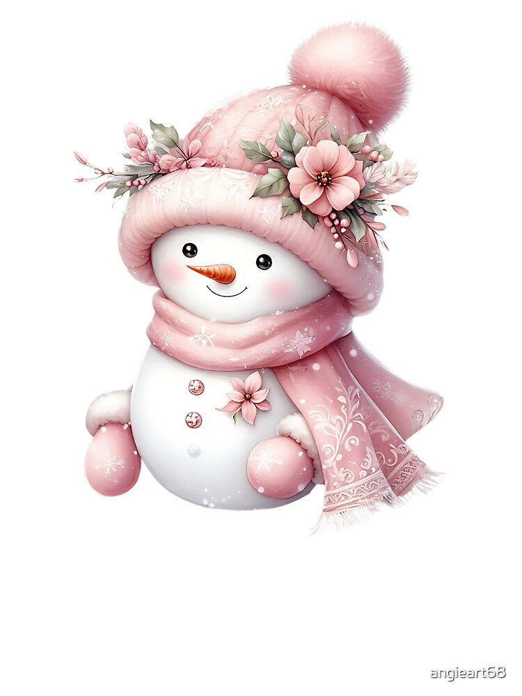 Charming Snowman A0516: Elegant Winter Decoration for Homes & Gifts – Cute, Stylish, and Perfect for Christmas & Winter Festivities by angieart68