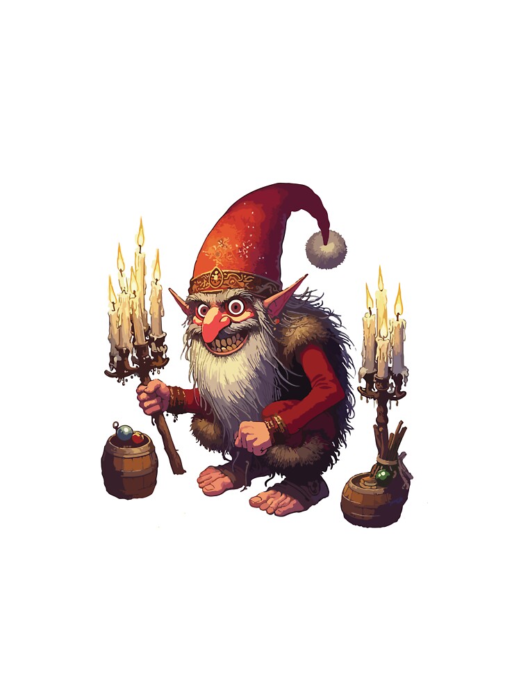 The Yule Lads: Candle Beggar (Kertasníkir) without text by BaldMonkDesigns