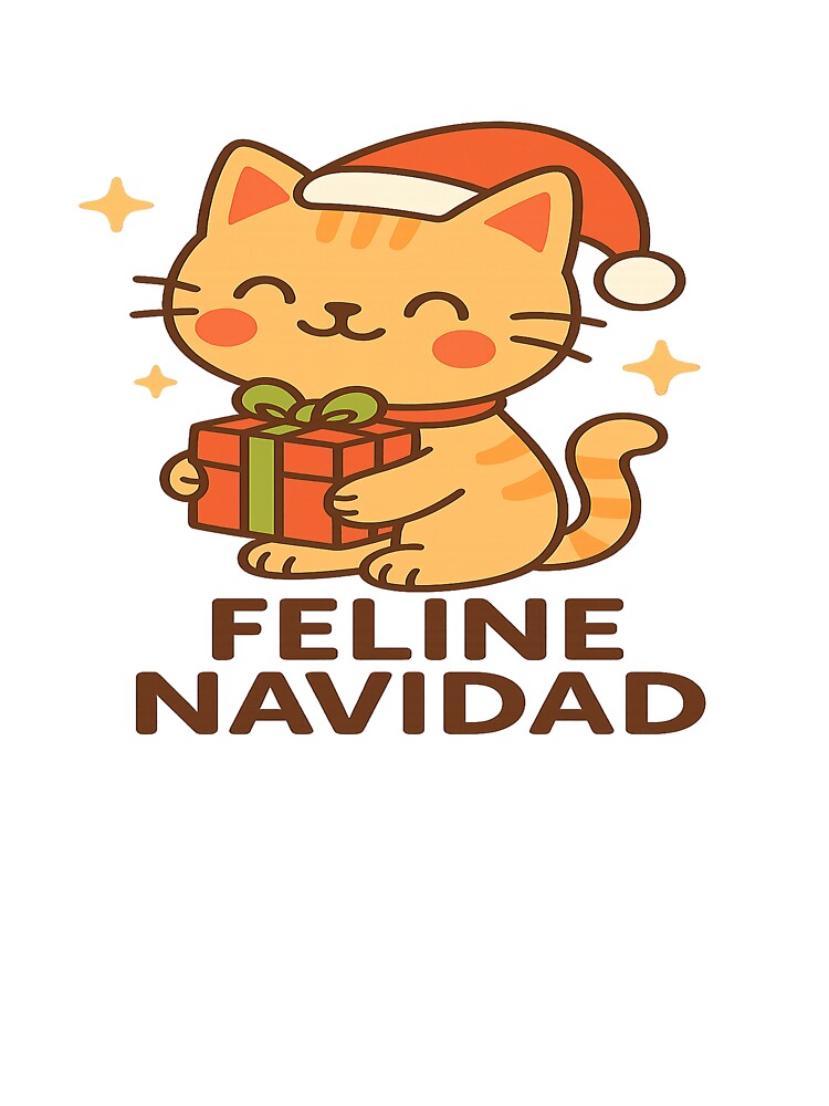 Feline Navidad – Cute Kawaii Christmas Cat Design by StyleLap