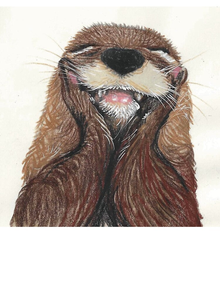 Smiling Otter by Kimberley Cummings Illustration