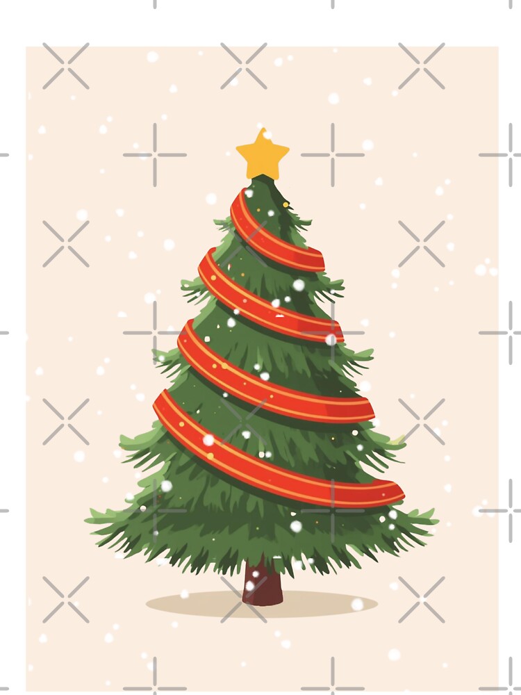 Christmas Tree, Christmas, Minimalist by Magic Love Art Print
