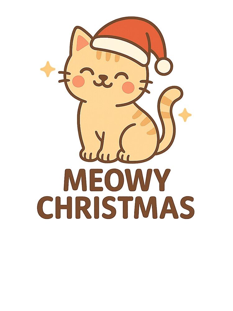 Meowy Christmas – Cute Kawaii Christmas Cat Design by StyleLap