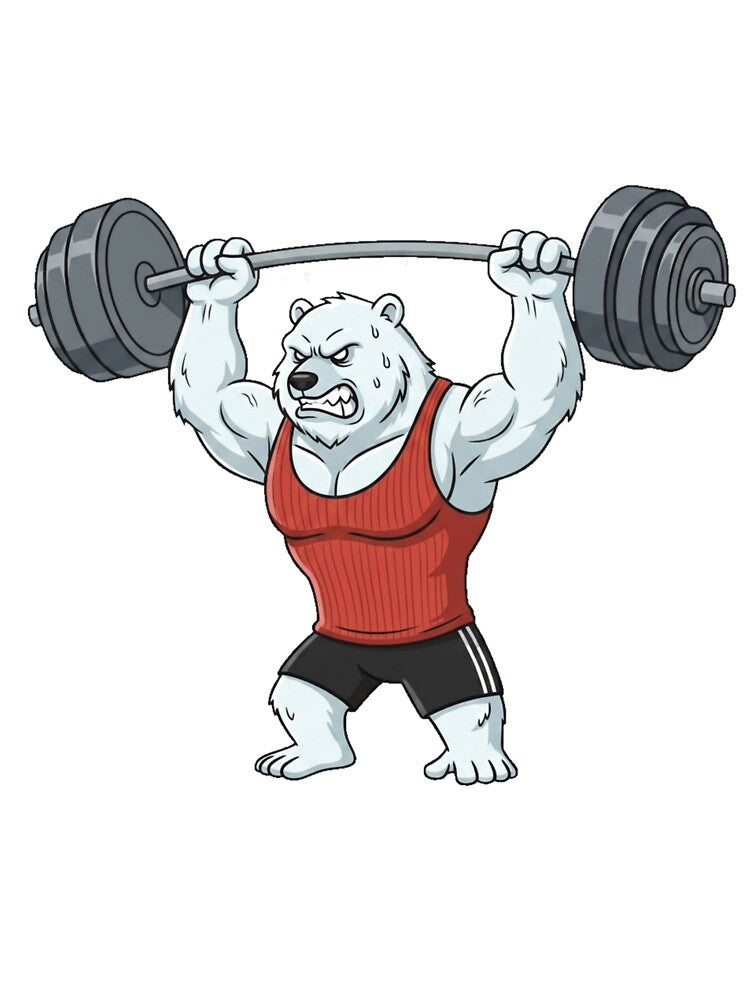 Polar Bear Overhead Press Workout by Terrific Arts Shop