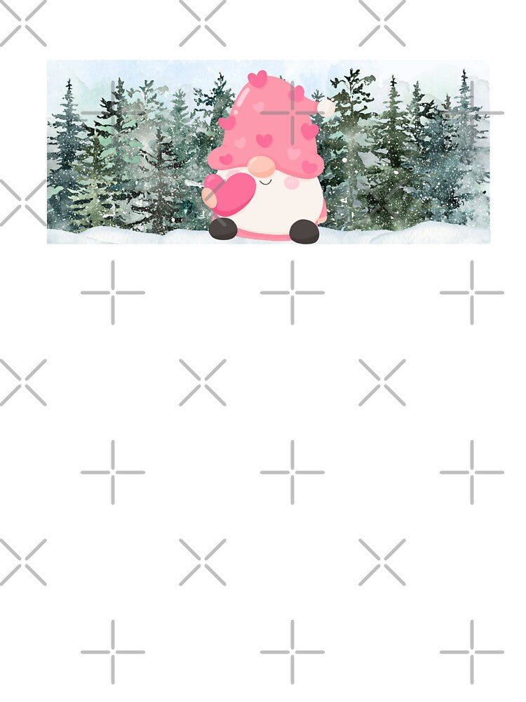 Cute pink Gnome winter Christmas magic design by TrusteeDesign