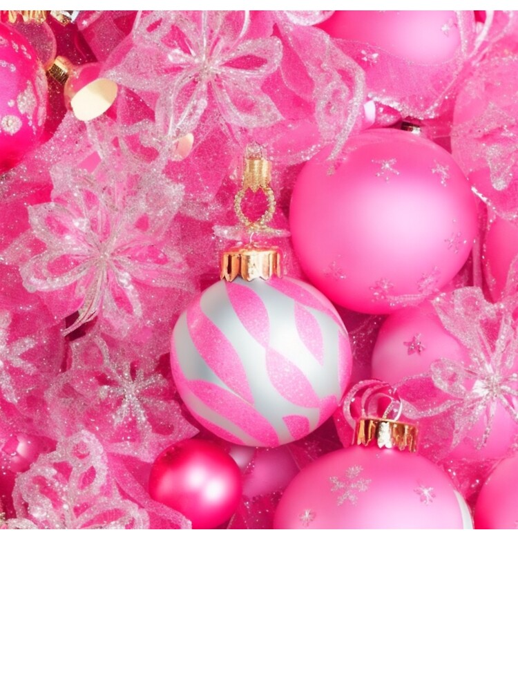 Pink Christmas Ornaments 2 by PinkGoddessLove