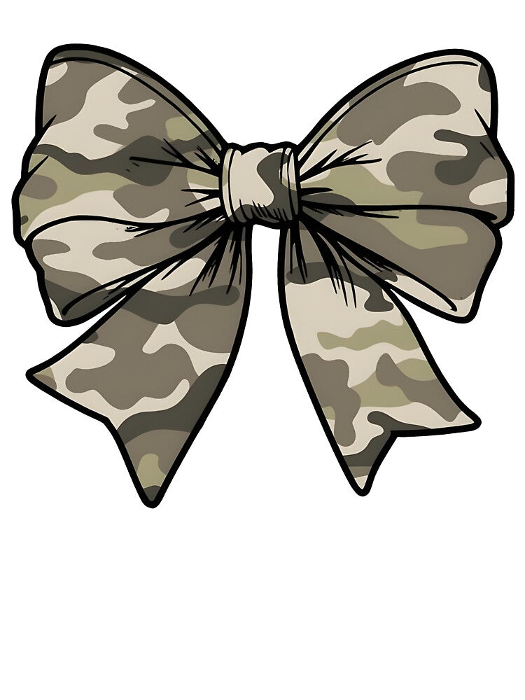 Camo, Camo Bow, Camo Coquette Bow by Gwenaelbain