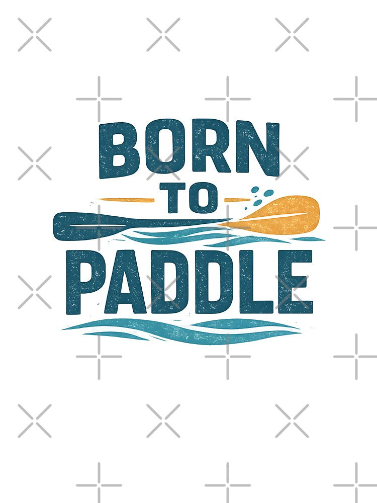 Born to Paddle Vintage Kayak Design by Lizavelle